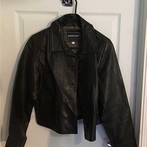 Vintage Saguaro West leather Woman large jacket